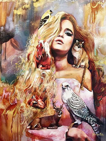 Image of EXOTIC WOMEN SERIES - PAINT BY NUMBERS DIY KIT - DAZZLE CRAFTER