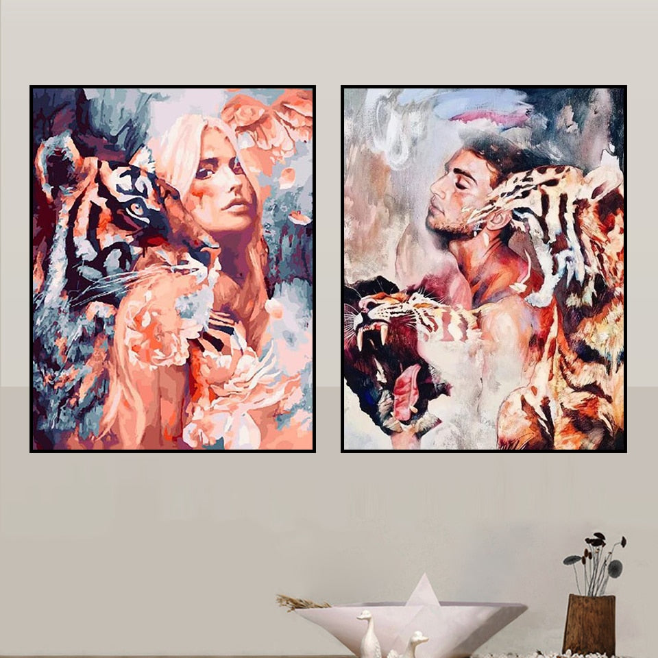 EXOTIC WOMEN SERIES - PAINT BY NUMBERS DIY KIT - DAZZLE CRAFTER