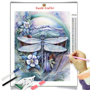 LILAC DRAGONFLY Diamond Painting Kit