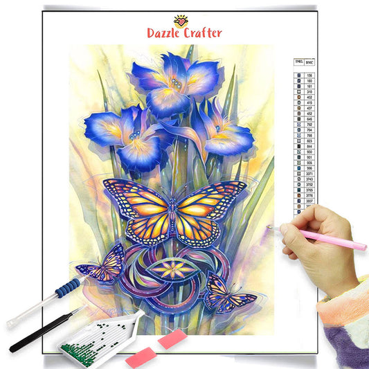 DAFFODIL BUTTERFLY Diamond Painting Kit