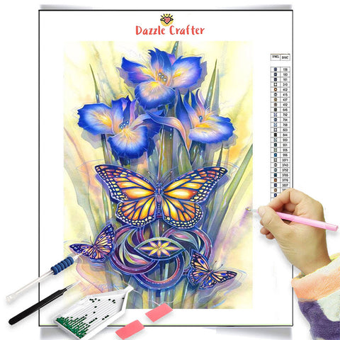 Image of DAFFODIL BUTTERFLY Diamond Painting Kit