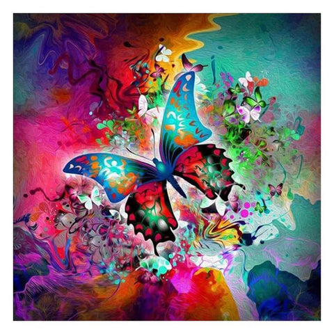 Image of ABSTRACT SPARKLE BUTTERFLY Diamond Painting Kit