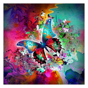 ABSTRACT SPARKLE BUTTERFLY Diamond Painting Kit