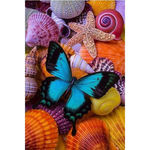 Image of SEASHELLS BUTTERFLY Diamond Painting Kit