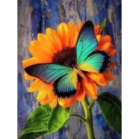 Image of JEWEL GREEN BUTTERFLY  Diamond Painting Kit