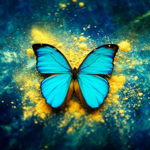 Image of ACQUA GREEN BUTTERFLY Diamond Painting Kit