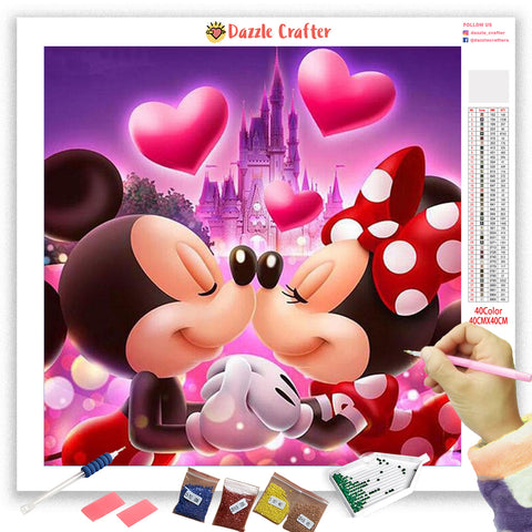 Image of MICKEY AND MINNIE  Diamond Painting Kit
