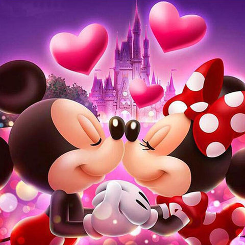 Image of MICKEY AND MINNIE  Diamond Painting Kit