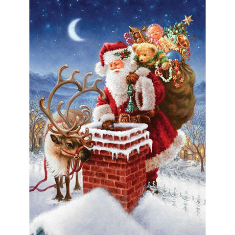 Image of CHRISTMAS IN THE AIR Diamond Painting Kit