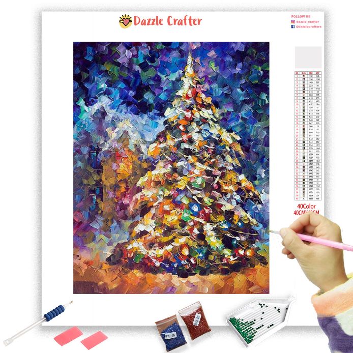 AROUND THE CHRISTMAS TREE Diamond Painting Kit – DAZZLE CRAFTER