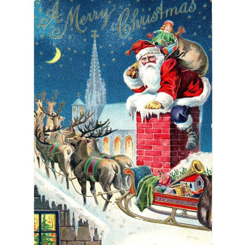 Image of REINDEER KING SANTA  Diamond Painting Kit