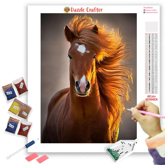 SPIRITED HORSE Diamond Painting Kit