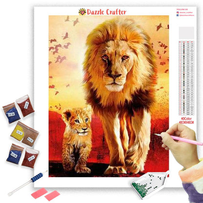 KING OF THE JUNGLE  Diamond Painting Kit