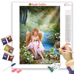 DAISY FLOWER ANGEL Diamond Painting Kit