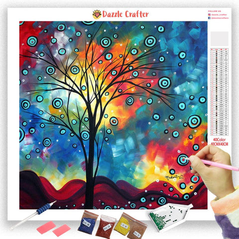 Image of ABSTRACT TREE Diamond Painting Kit