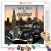 TRAVEL TO CHICAGO VINTAGE Diamond Painting Kit