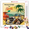 TRAVEL TO FLORIDA VINTAGE Diamond Painting Kit