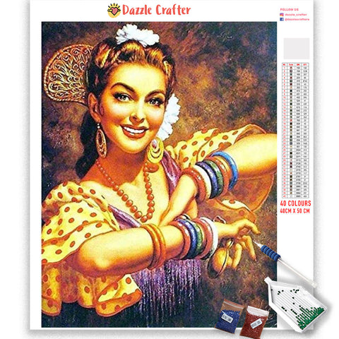 Image of DANCE WITH ME VINTAGE Diamond Painting Kit
