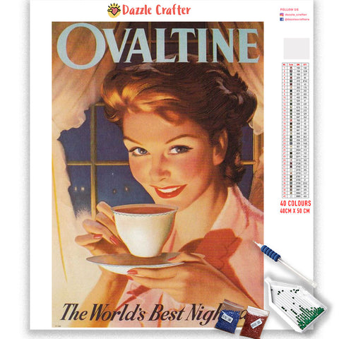 Image of READY FOR A NIGHTCAP  Diamond Painting Kit