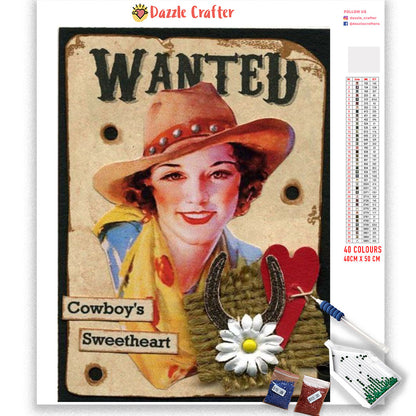 COWBOY'S SWEETHEART  Diamond Painting Kit