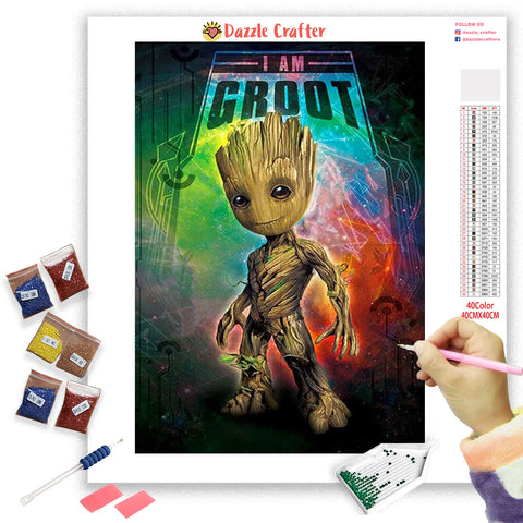 Image of THE GROOT  Diamond Painting Kit
