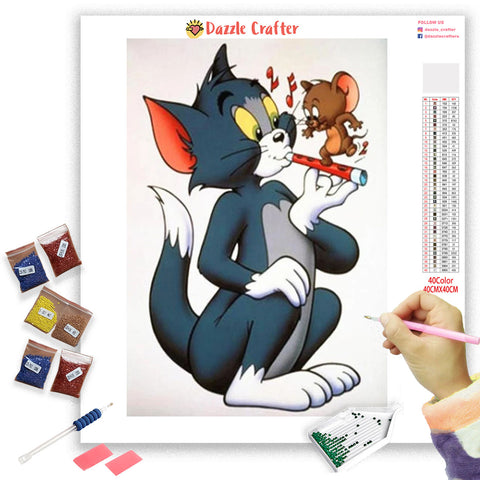 Image of TOM PLAYING MUSIC Diamond Painting Kit