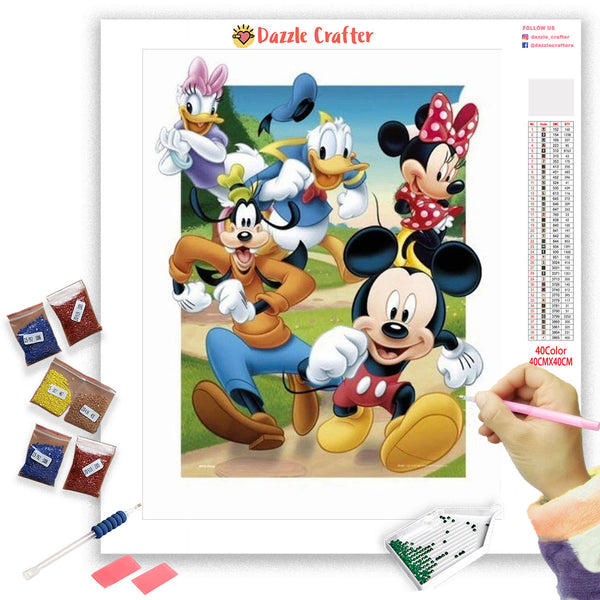 MICKEY & FRIENDS Diamond Painting Kit – DAZZLE CRAFTER