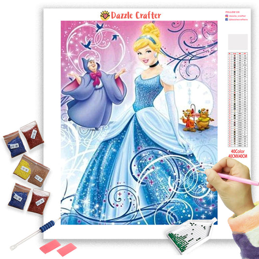 CINDERELLA AT THE BALL Diamond Painting Kit