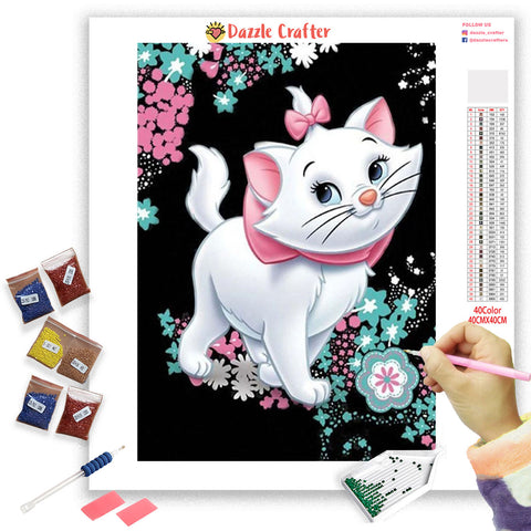 Image of MARIE CAT Diamond Painting Kit
