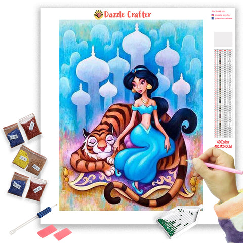 Image of PRINCESS JASMINE ALADDIN Diamond Painting Kit