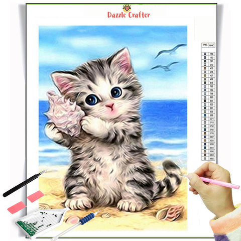 Image of SOUND OF WAVES  Diamond Painting Kit - DAZZLE CRAFTER