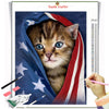 MY PATRIOT KITTEN  Diamond Painting Kit - DAZZLE CRAFTER