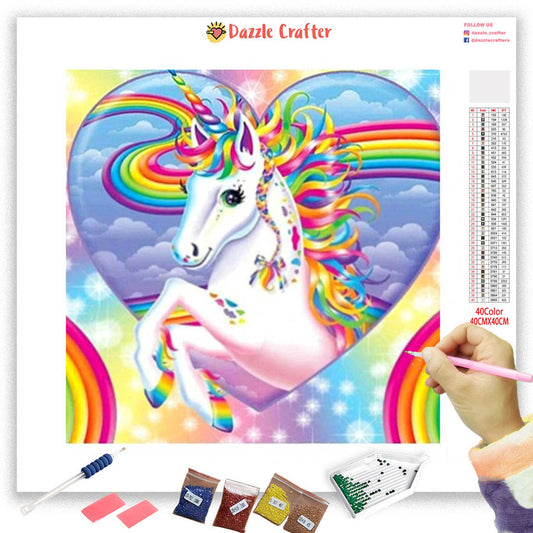 UNICORN HEART Diamond Painting Kit