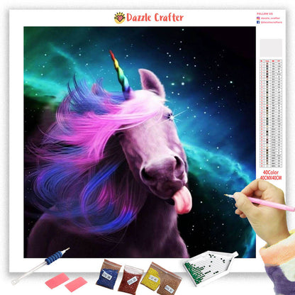 PLAYFUL UNICORN Diamond Painting Kit - DAZZLE CRAFTER