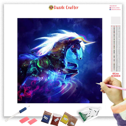 NEON UNICORN Diamond Painting Kit - DAZZLE CRAFTER