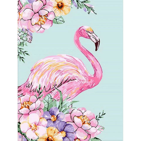 Image of PASTEL PINK FLAMINGO Diamond Painting Kit