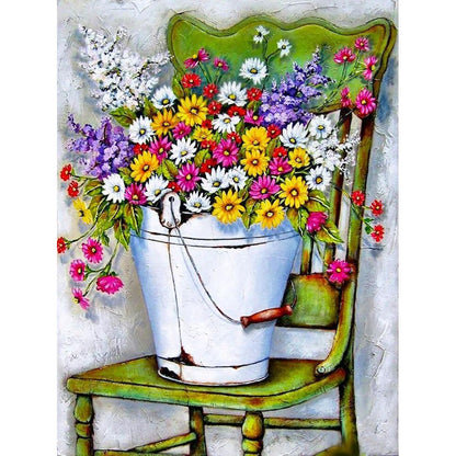 PICKING MY GARDEN FLOWERS Diamond Painting Kit