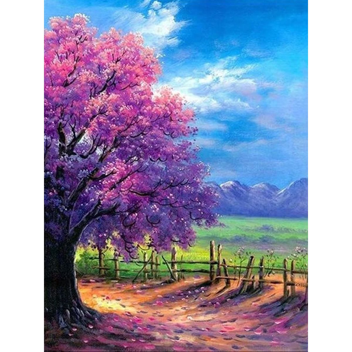 PINK BLOSSOM TREE Diamond Painting Kit