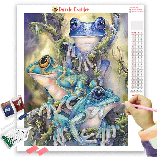 THREE FROGS Diamond Painting Kit