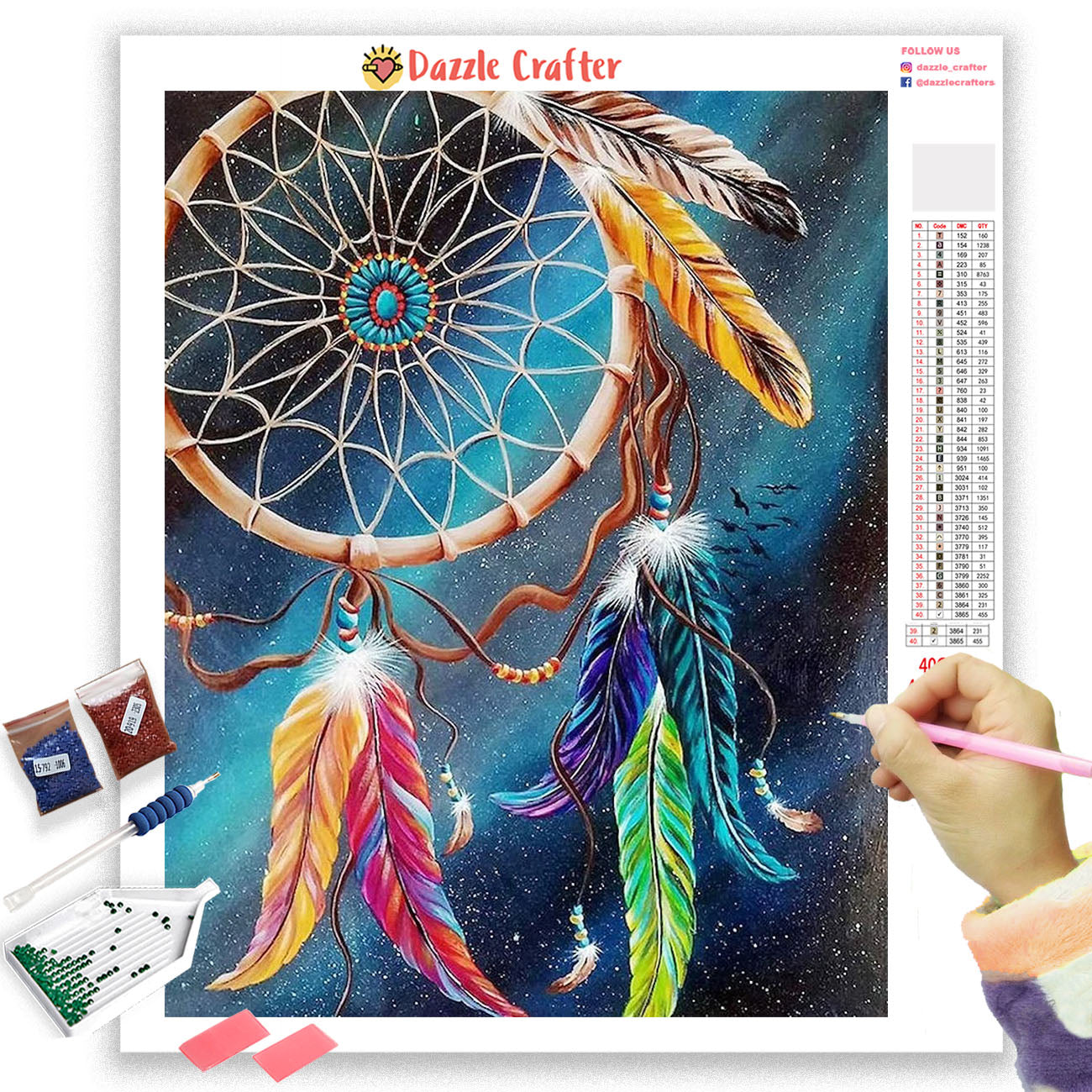 RAINBOW DREAMCATCHER Diamond Painting Kit