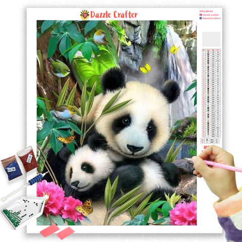 Image of MOTHER AND BABY PANDA  Painting Kit