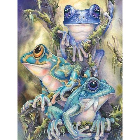 Image of THREE FROGS Diamond Painting Kit