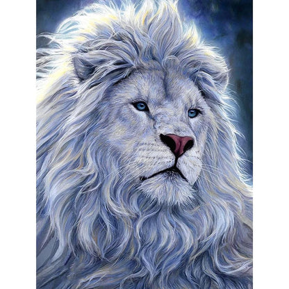 MAJESTIC WHITE LION  Diamond Painting Kit