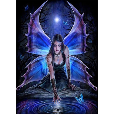 Image of BLUE BUTTERFLY FANTASY Diamond Painting Kit