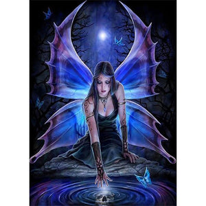 BLUE BUTTERFLY FANTASY Diamond Painting Kit