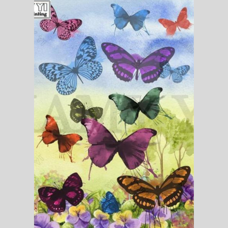 STAINED GLASS BUTTERFLY Diamond Painting Kit – DAZZLE CRAFTER