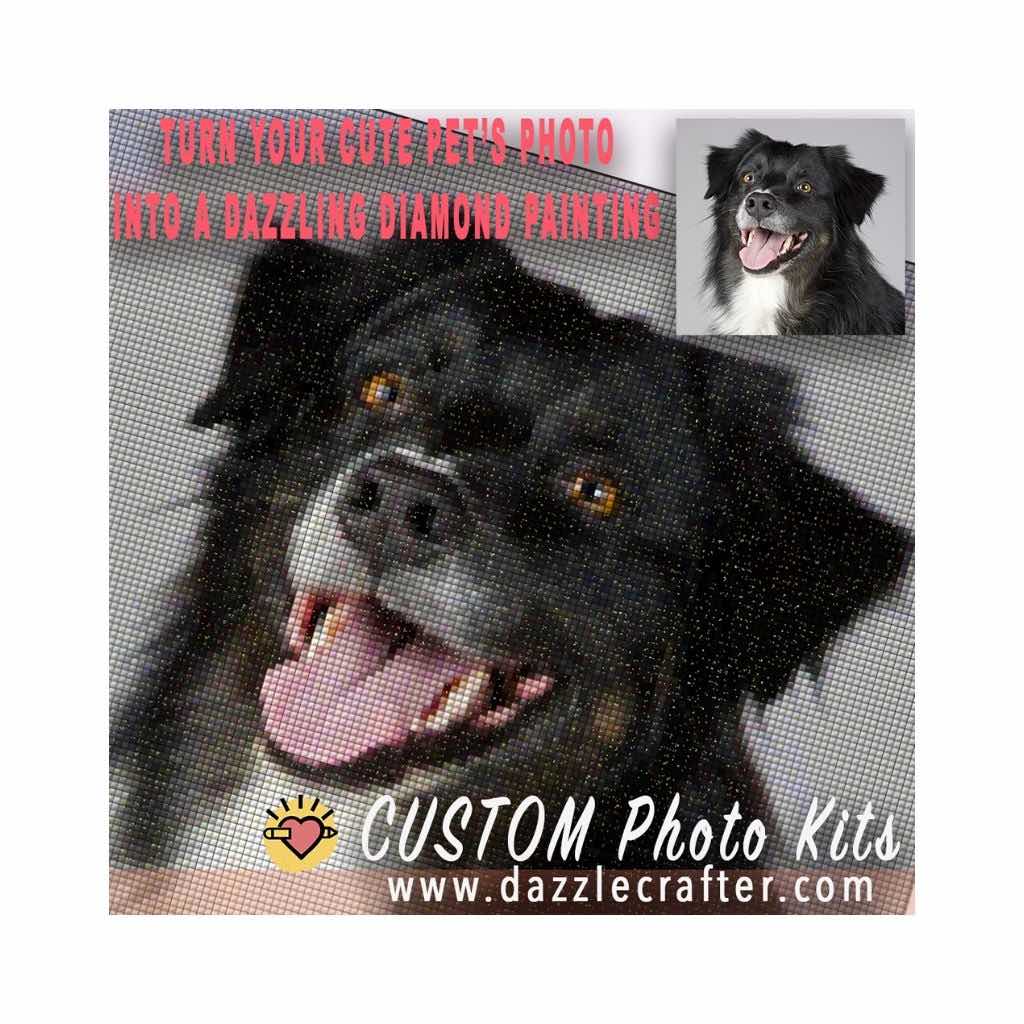 CUSTOM PHOTO WITH PETS - MAKE YOUR OWN DIAMOND PAINTING