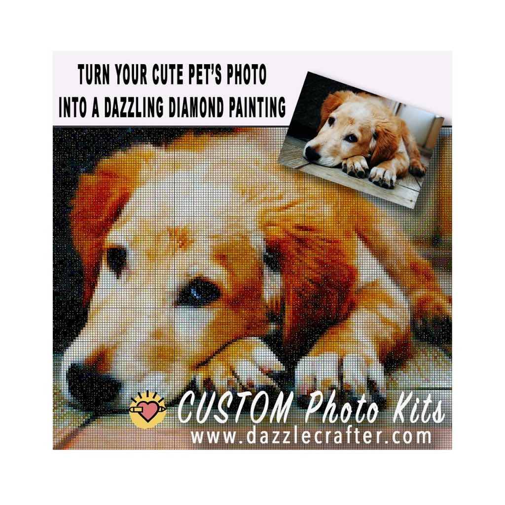 CUSTOM PHOTO WITH PETS - MAKE YOUR OWN DIAMOND PAINTING
