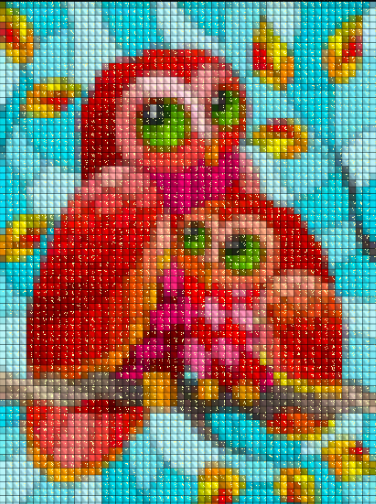 OWL WITH BABY Diamond Painting Kit - DAZZLE CRAFTER