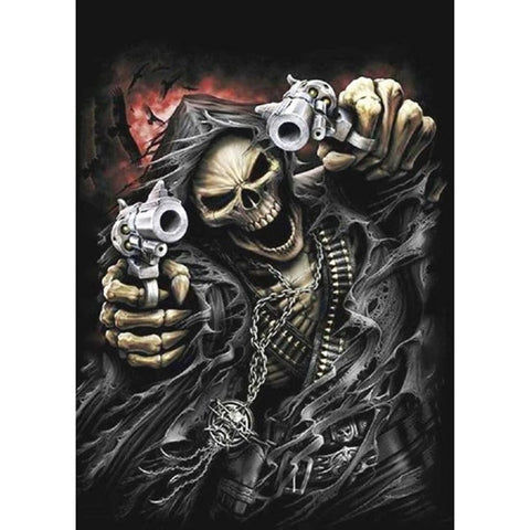 Image of FIGHTING WITH GUNS  Diamond Painting Kit - DAZZLE CRAFTER